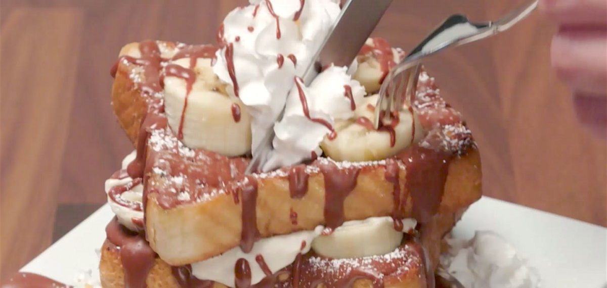 Breakfast Meets Dessert With This (Vegan) Stuffed French Toast Recipe