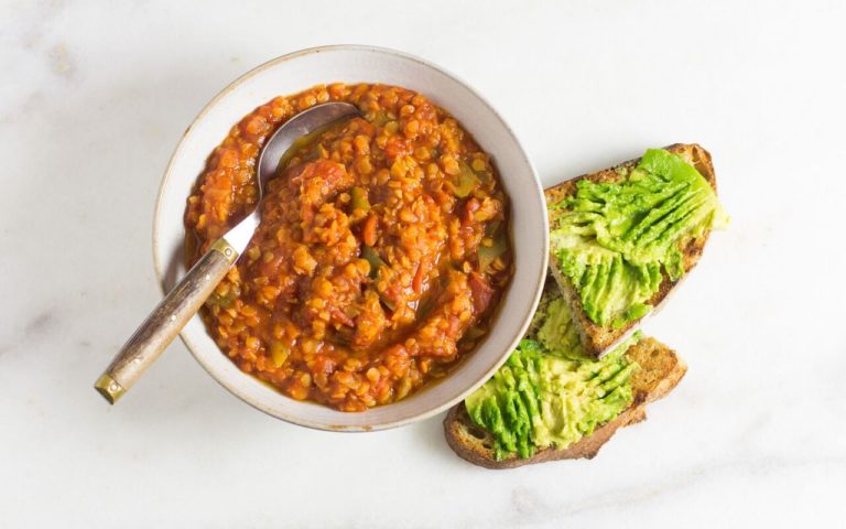 Quick Red Lentil Chili
